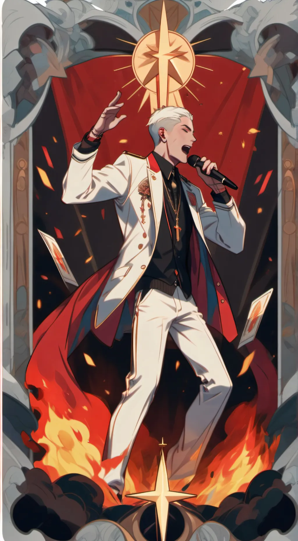 ai character: Eminem  background