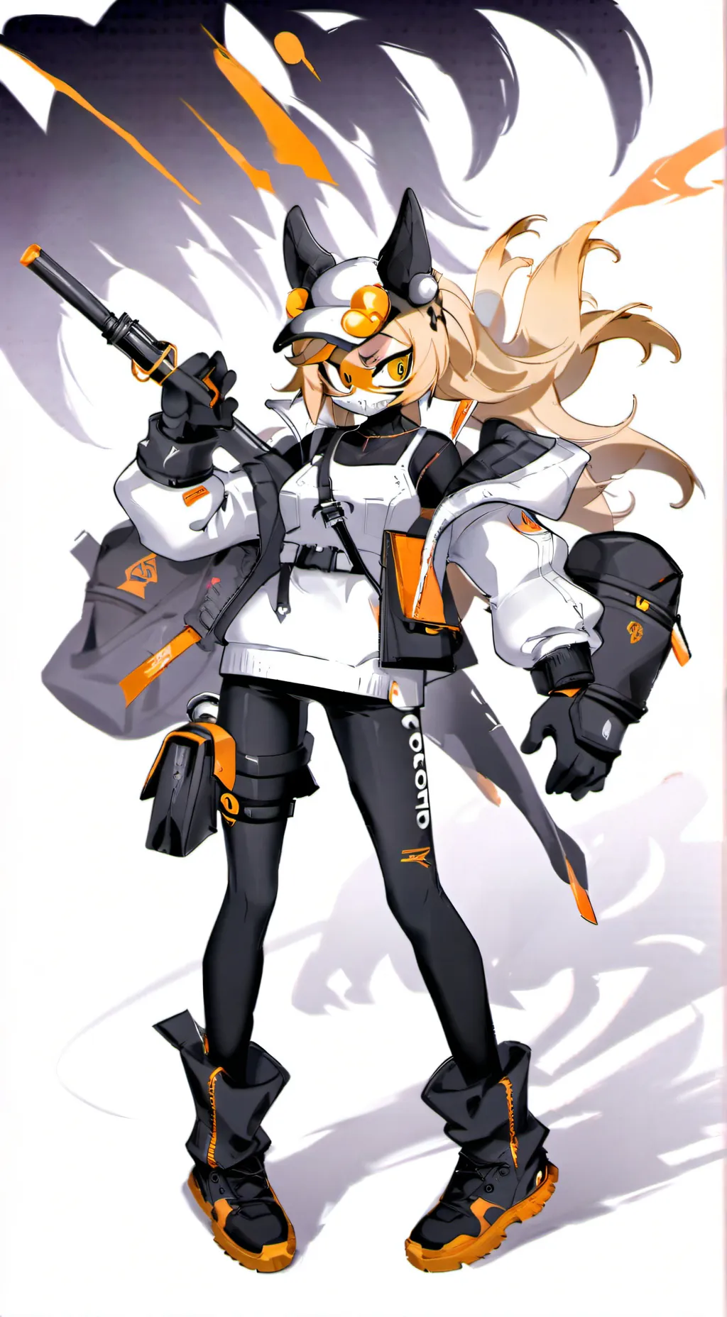 ai character: Whisper the wolf  background