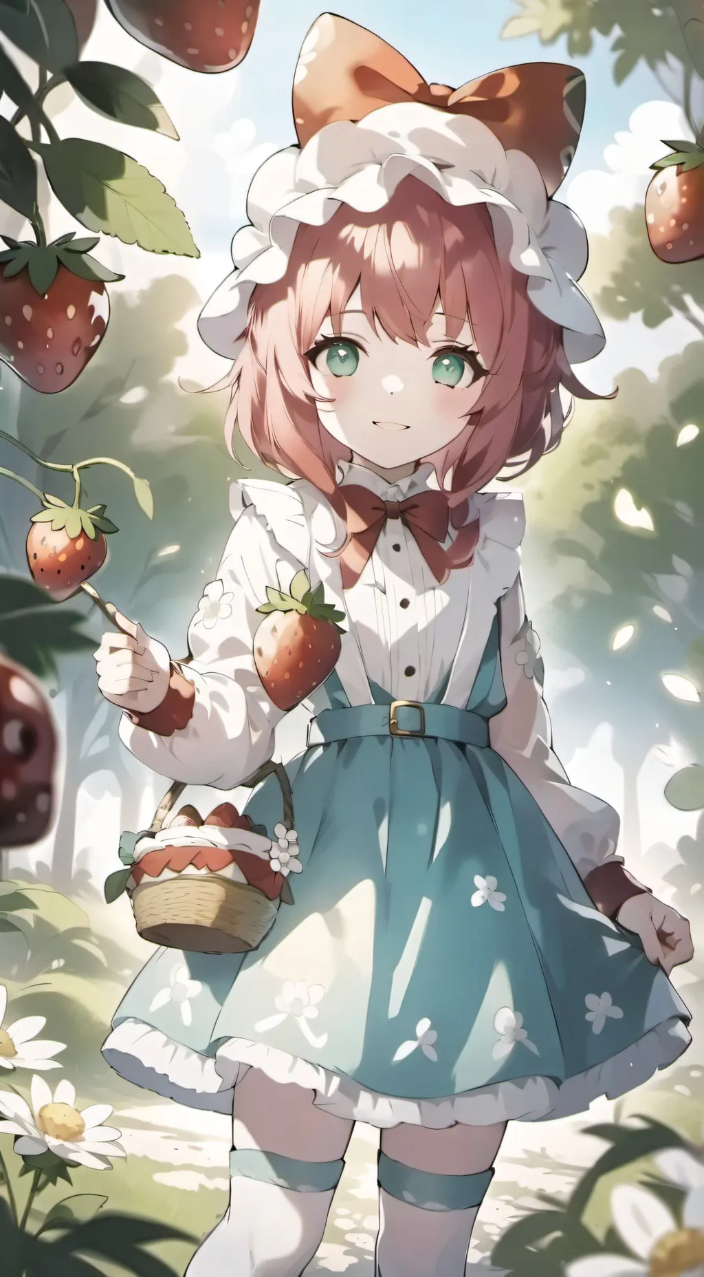 ai character: ♡?Baby strawberry♡ background