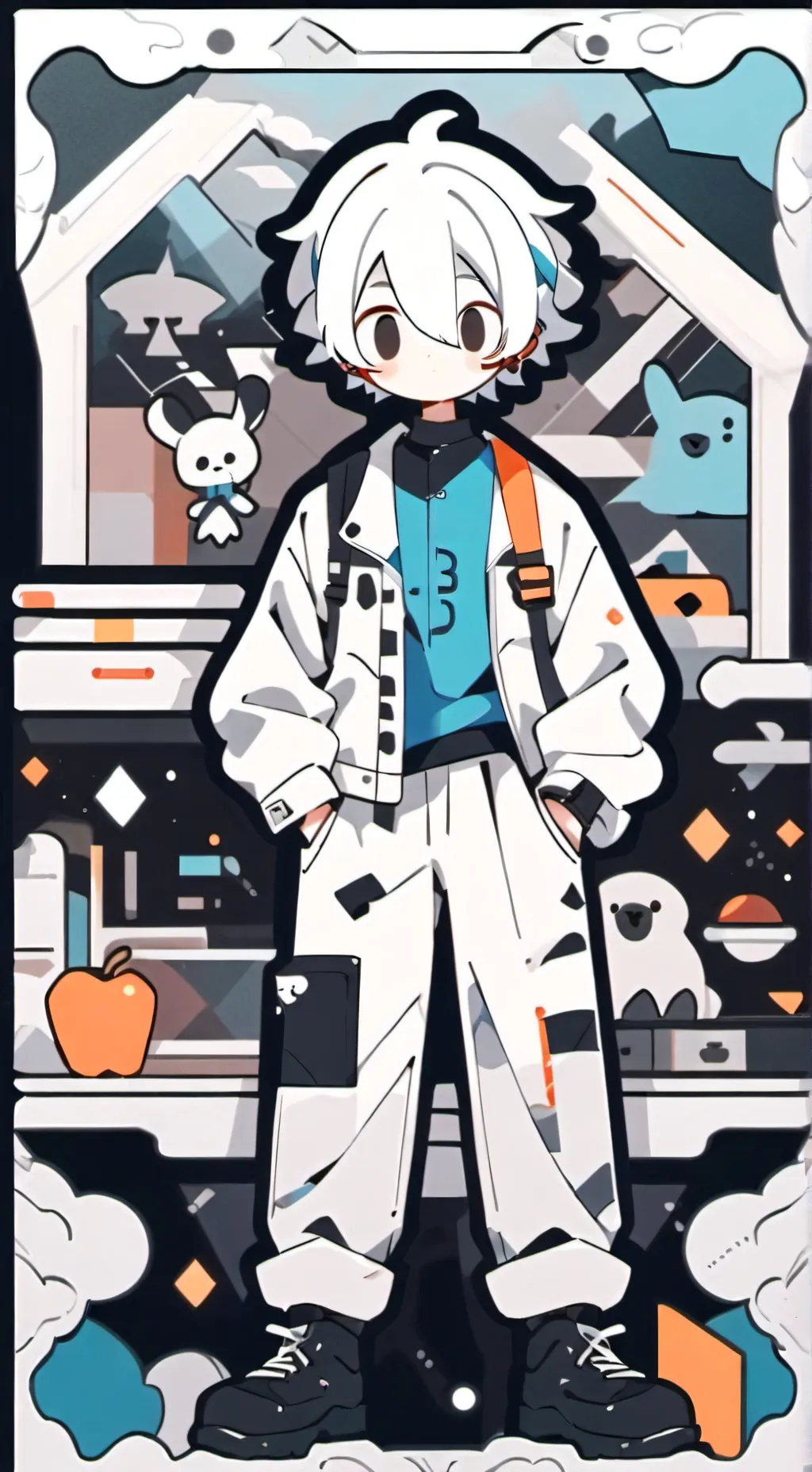 ai character: four bfb background