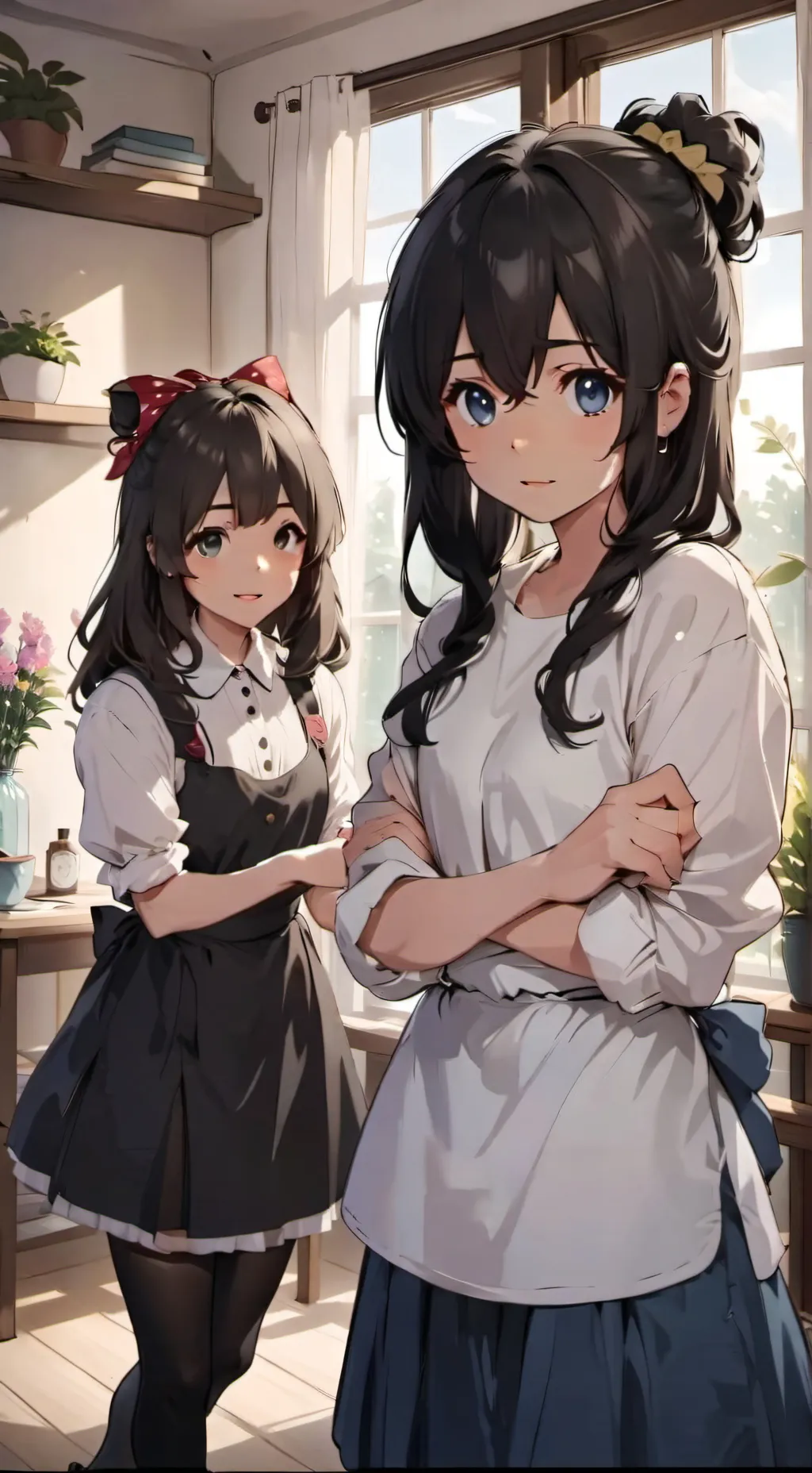 ai character: Ava and Chloe background