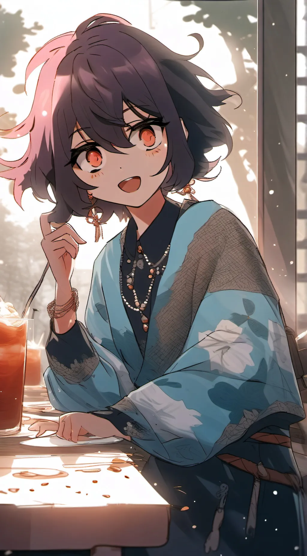 ai character: mi nuevo uniforme background