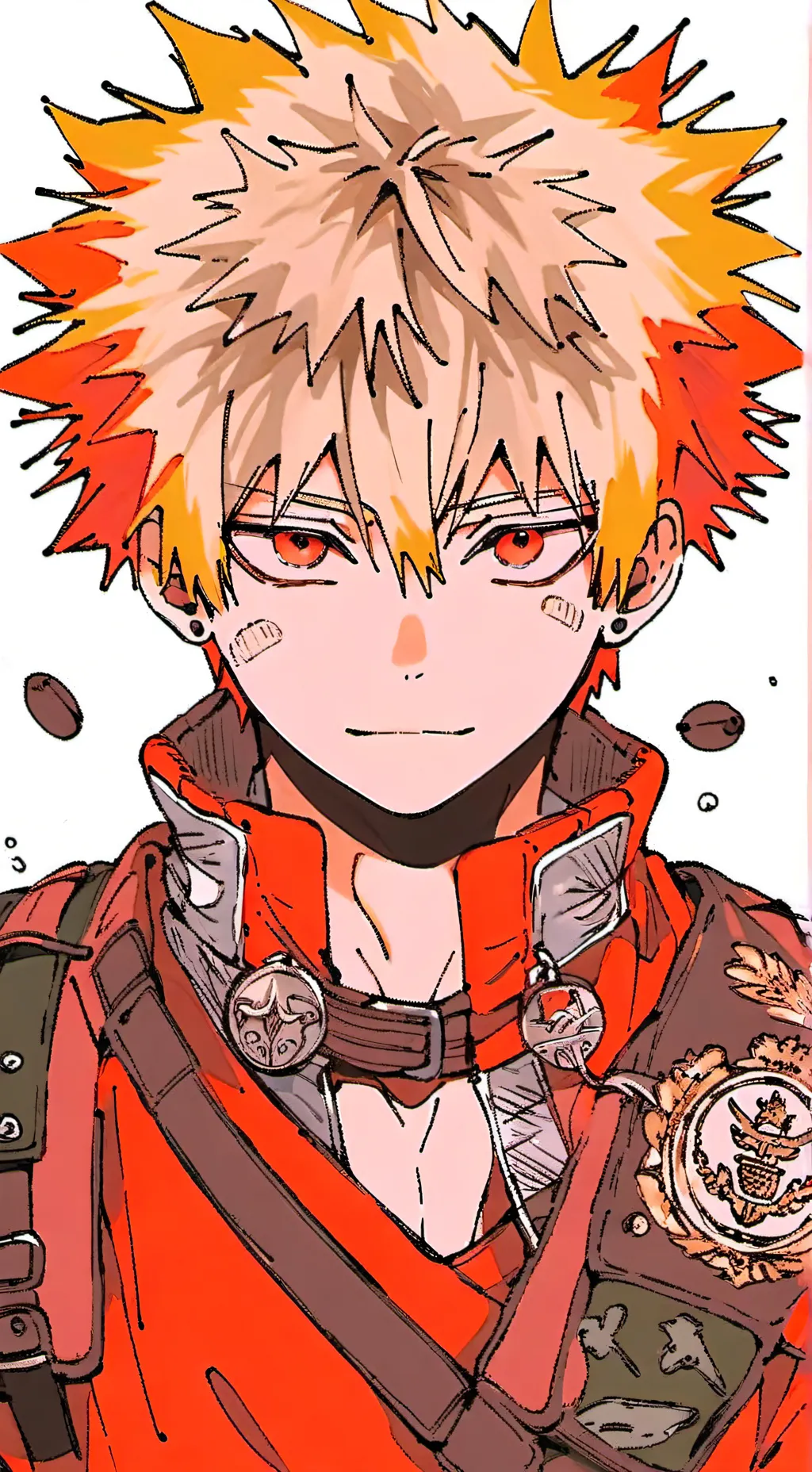 ai character: Katsuki Bakugo  background