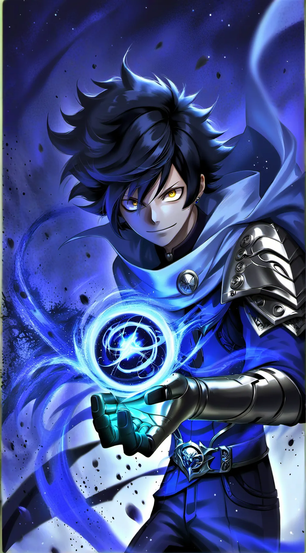 ai character: dark background