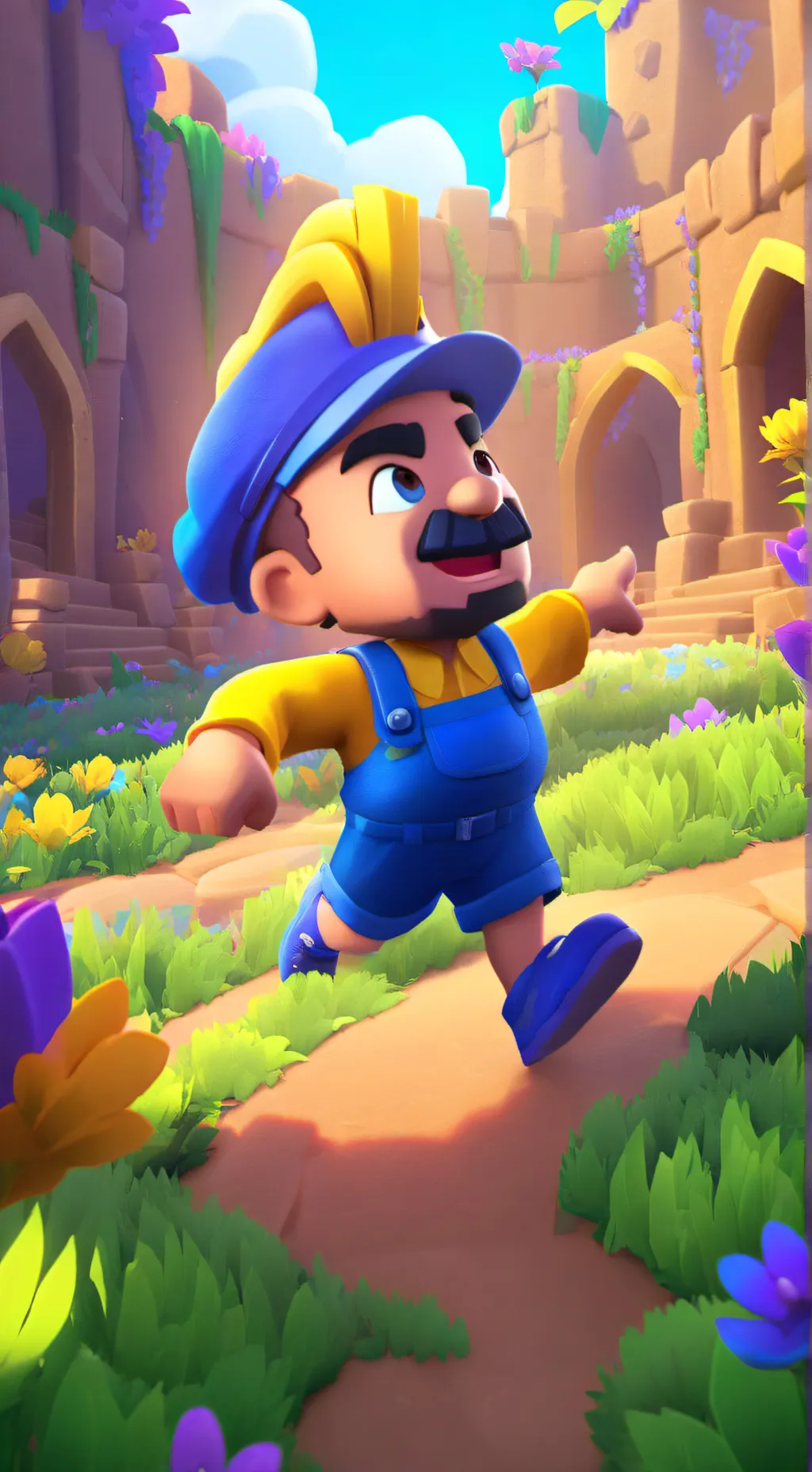 ai character: PP x squid games background