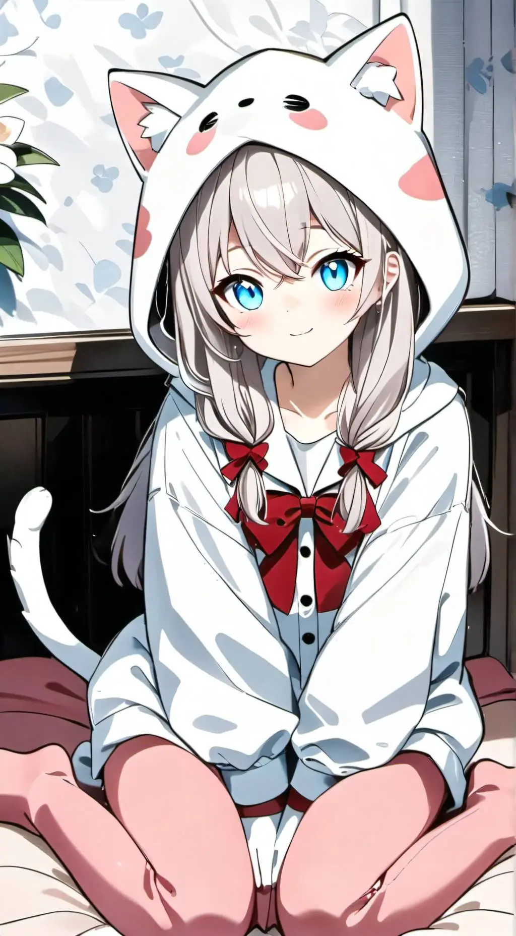 ai character: cutie girl  background