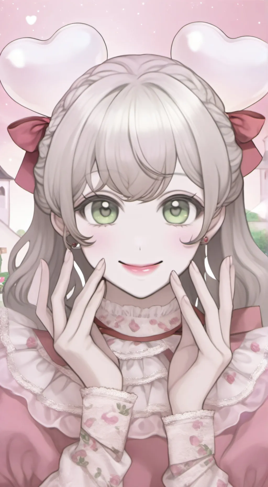 ai character: rose background