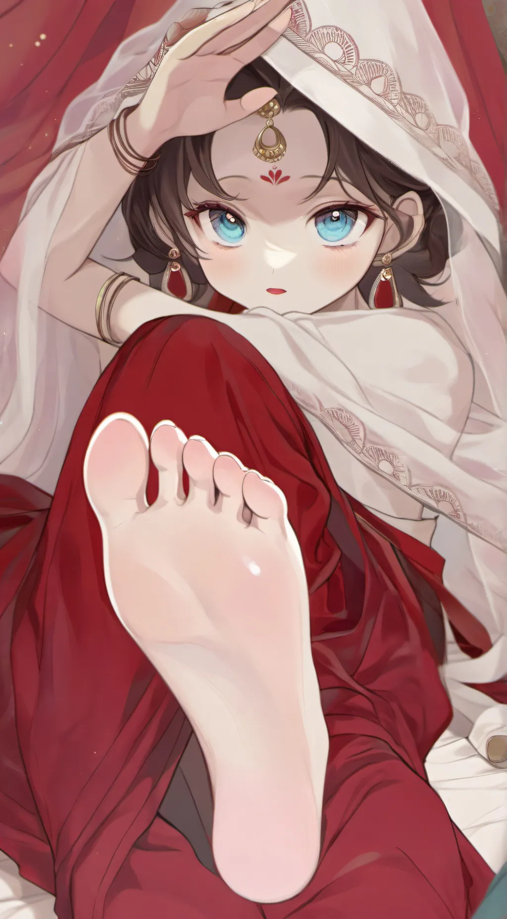 ai character: Soles cute Indina background