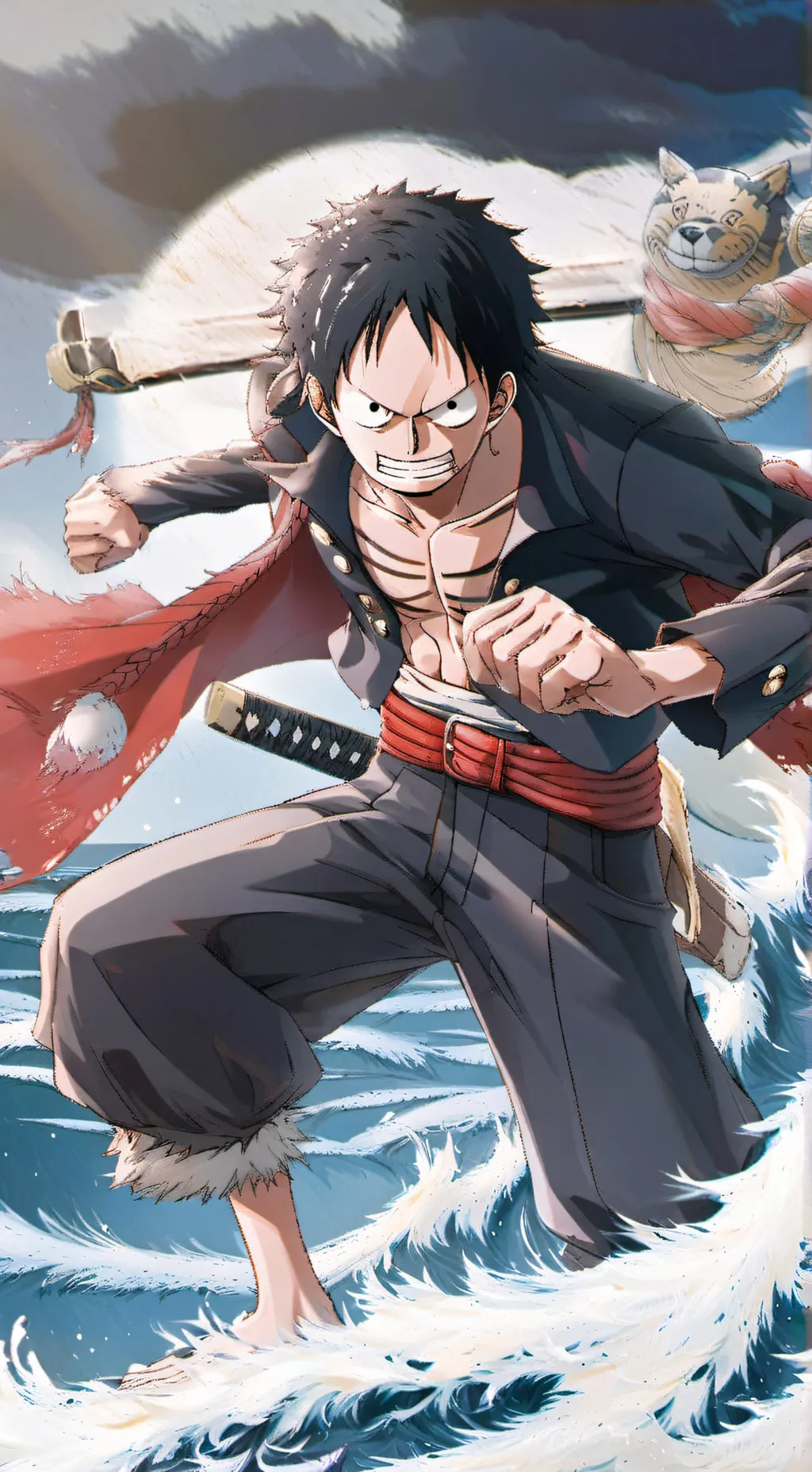 ai character: Luffy background
