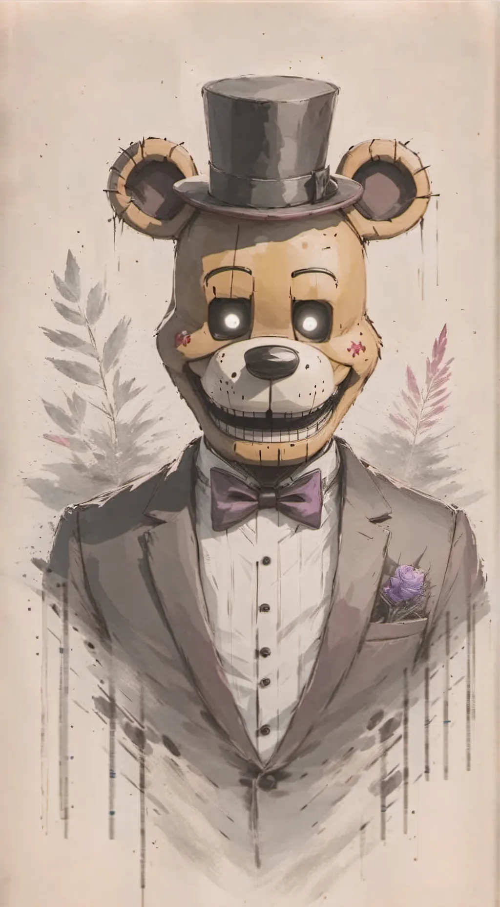 ai character: fredbear  background