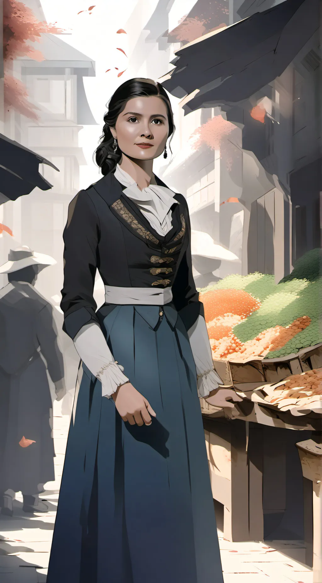 ai character: Elizabeth Skyler  background