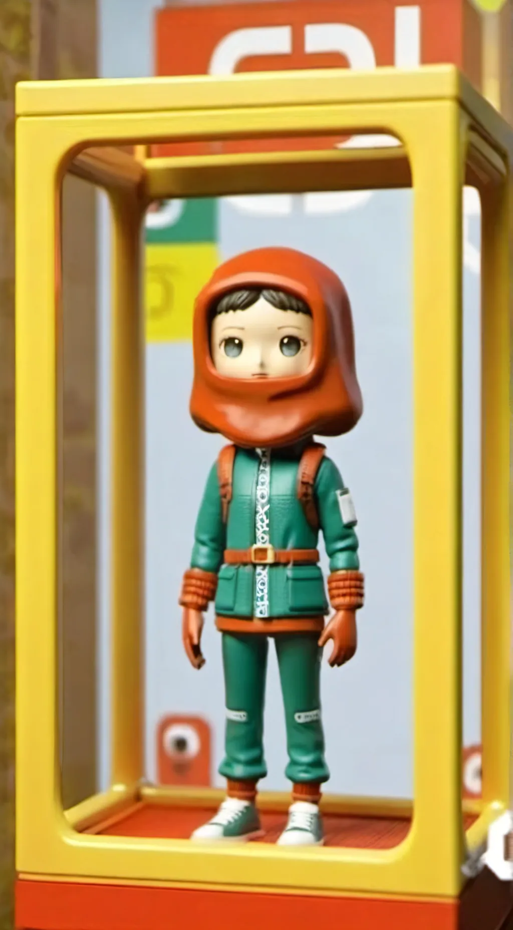 ai character: squid game doll background