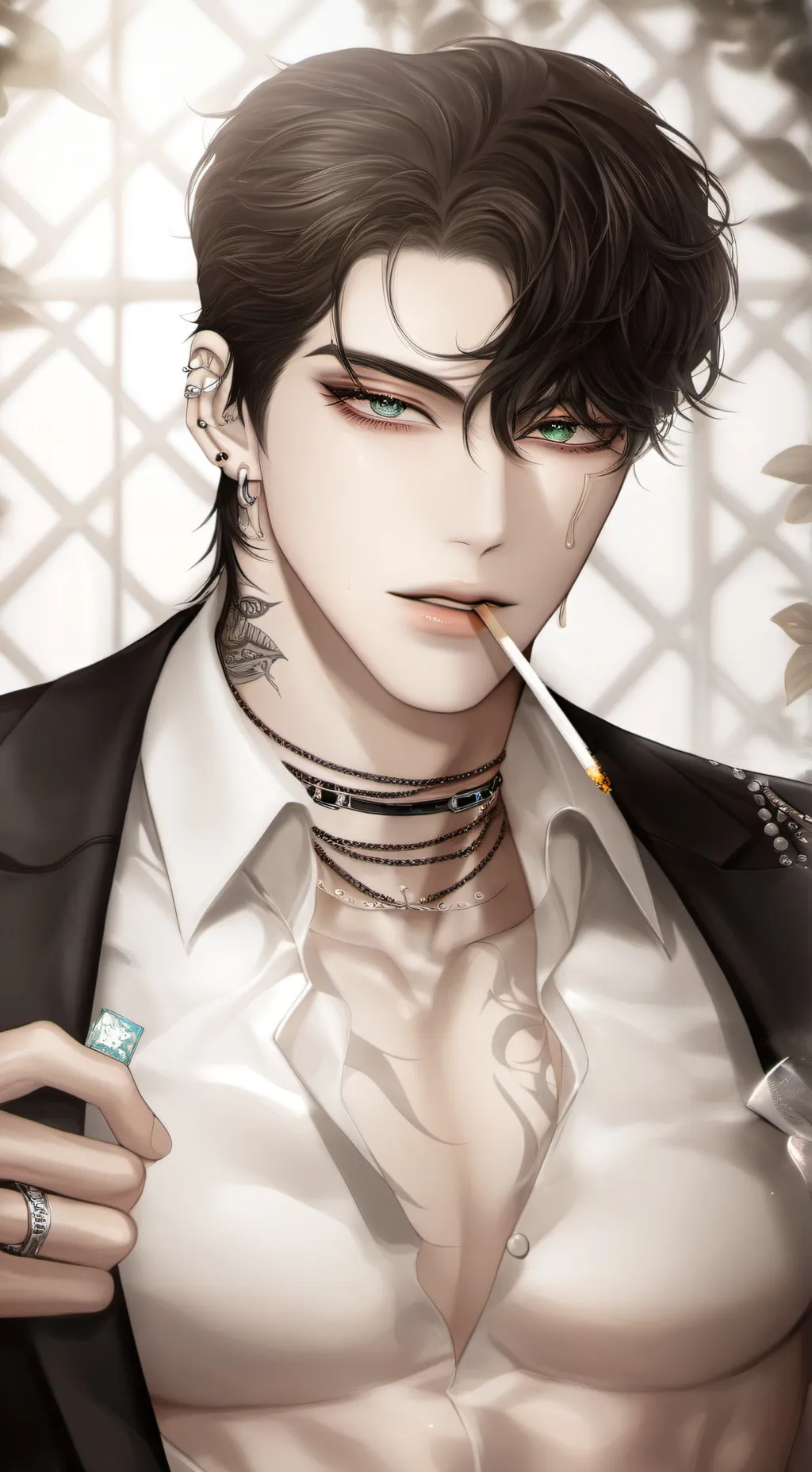 ai character: ETHAN ^_^  background