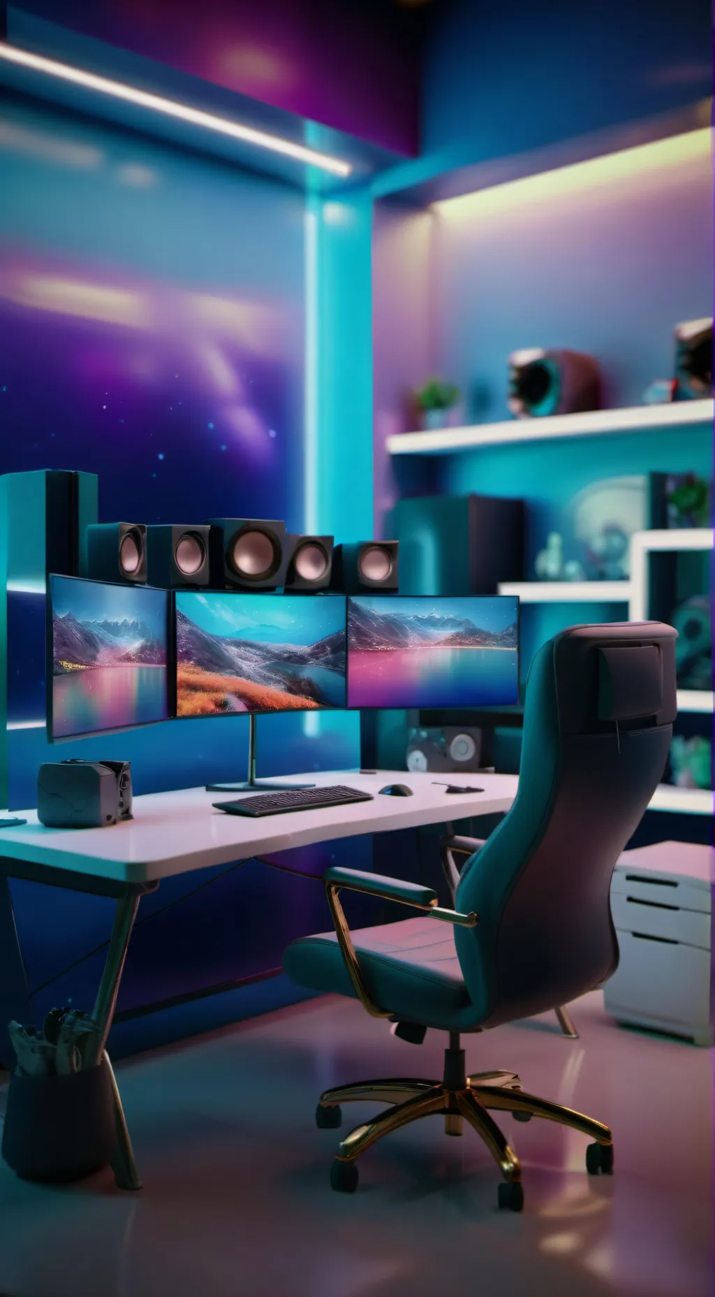 ai character: idea Studio  background