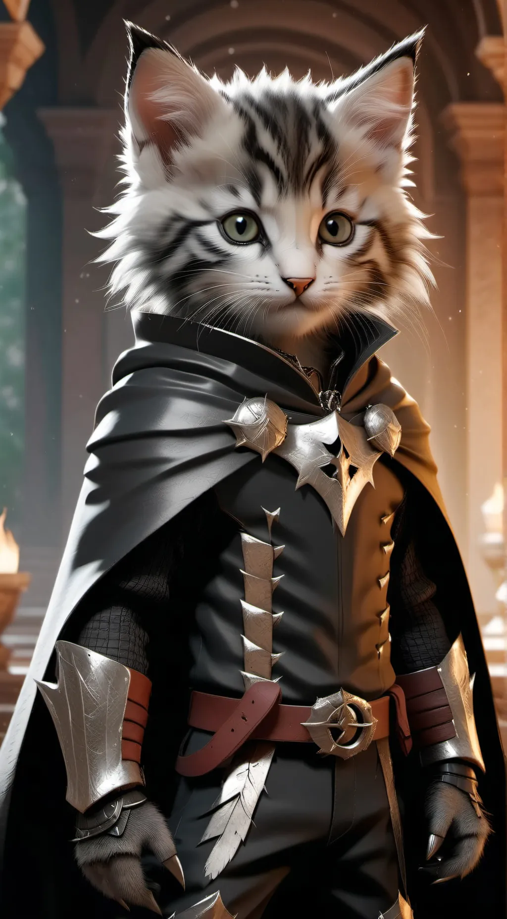 ai character: cat kid(lil Petey) background