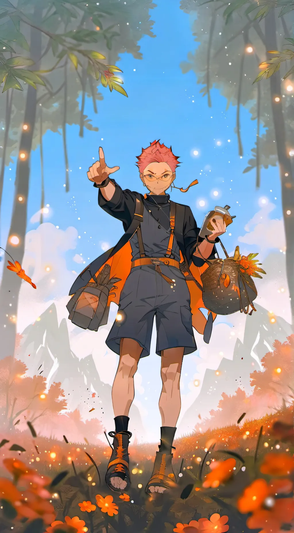 ai character: Demonslayer new background