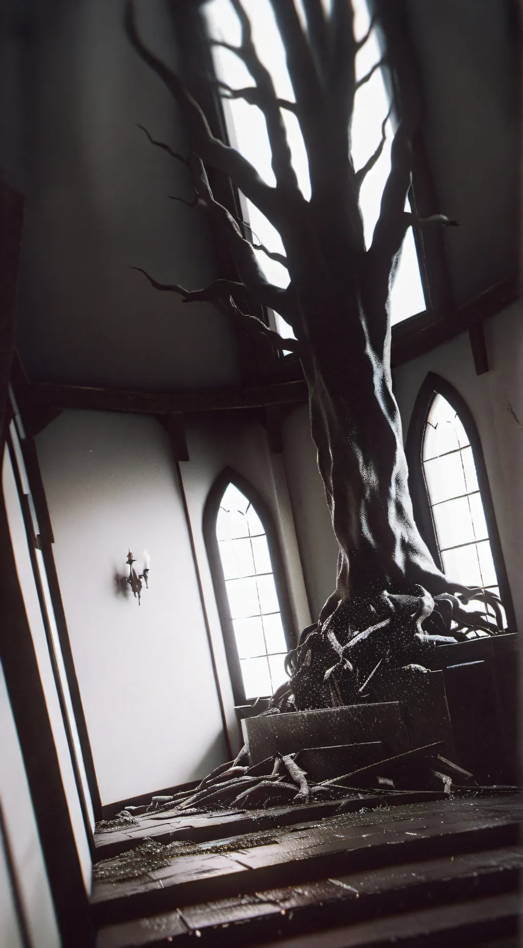 ai character: haunted house/UA background