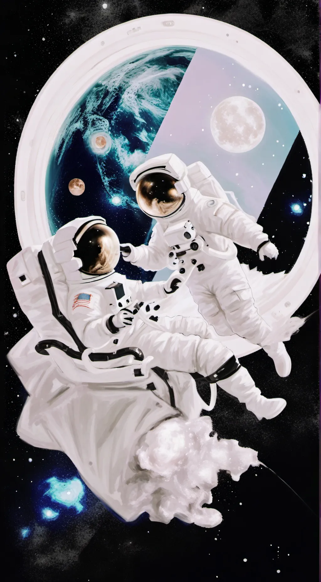 ai character: Md x Among Us background