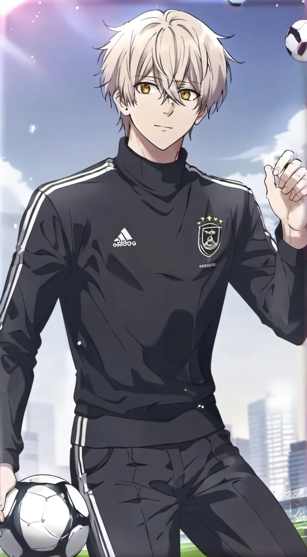 ai character: ⚽Seishirō nagi⚽ background