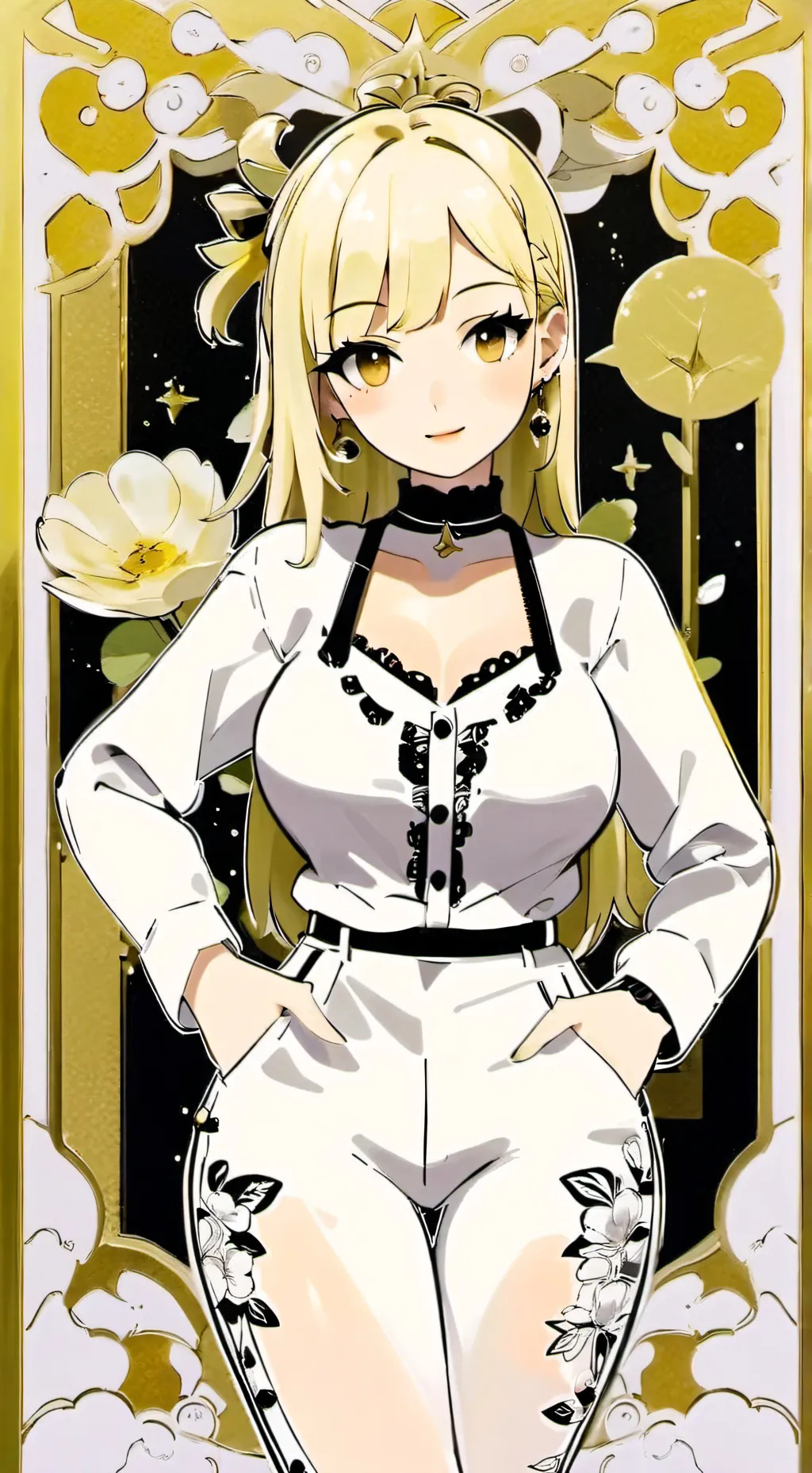 ai character: Rose background