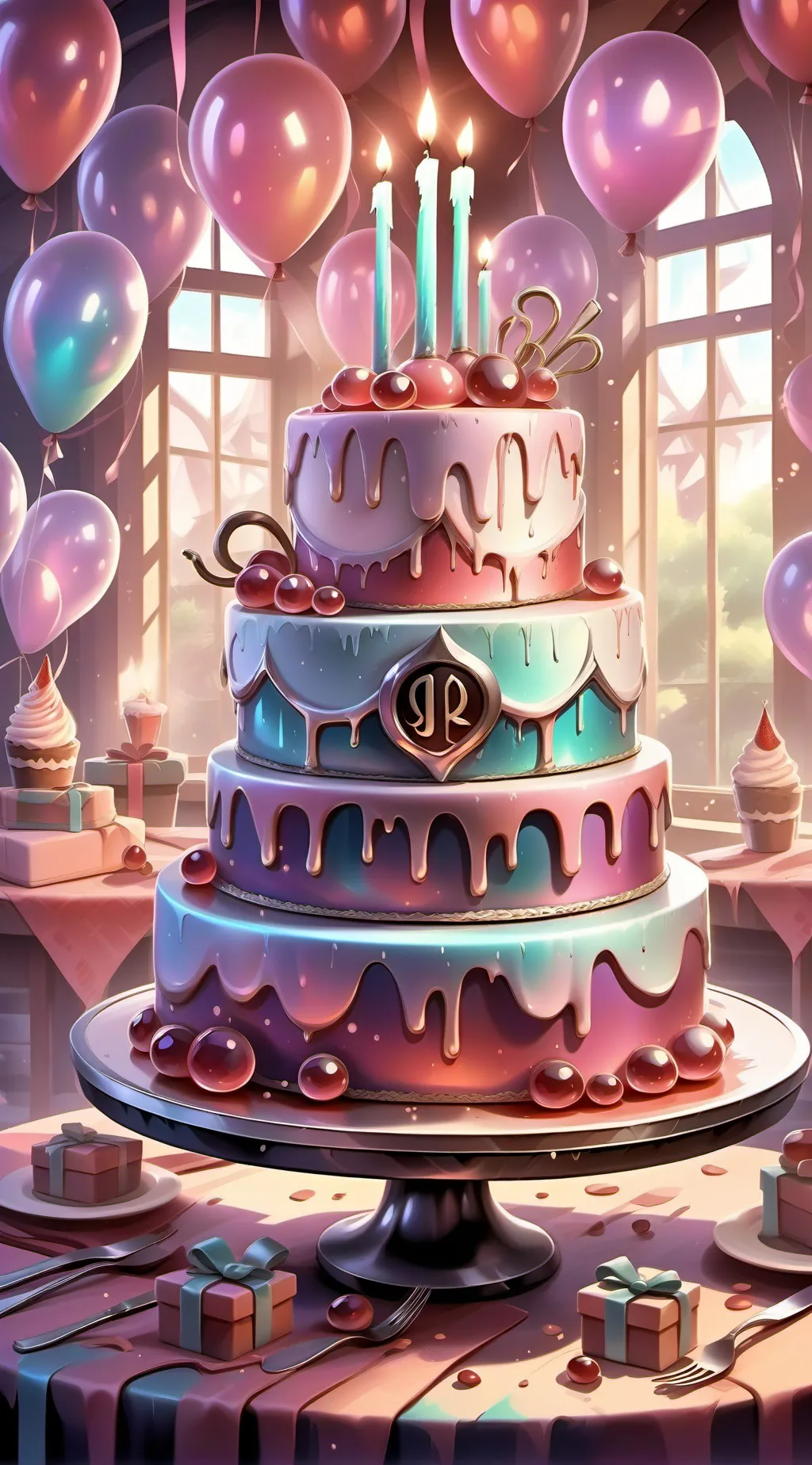 ai character: HH birthday background