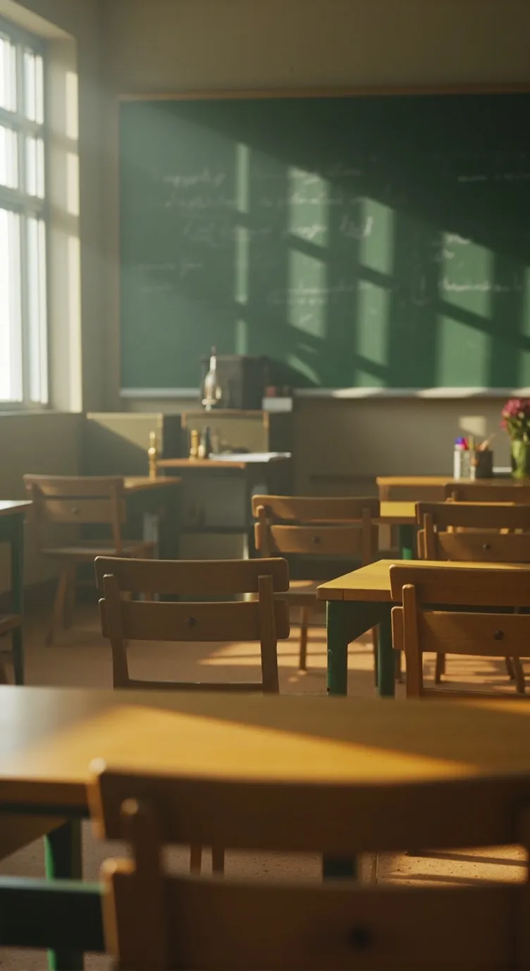 ai character: —♡Classroom (DW!) background