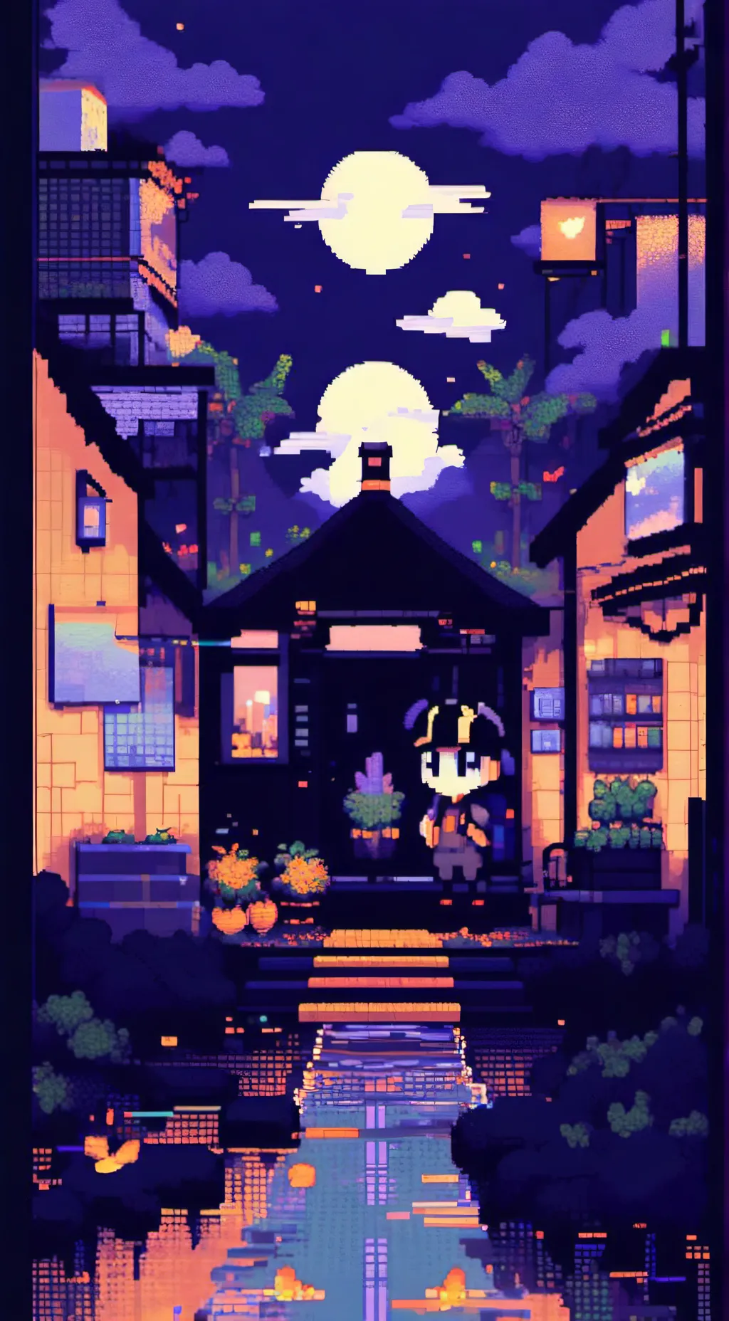 ai character: Vee X Shelly. background