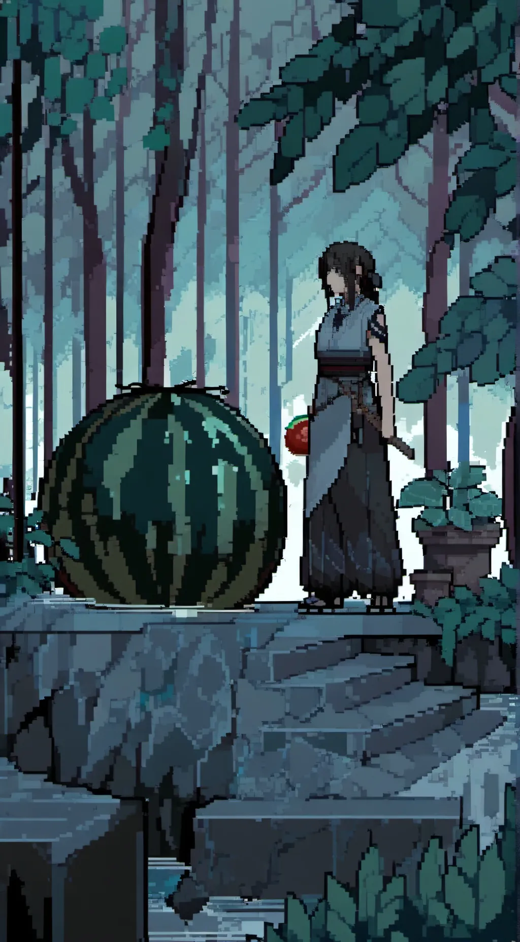 ai character: Survival Simulator background