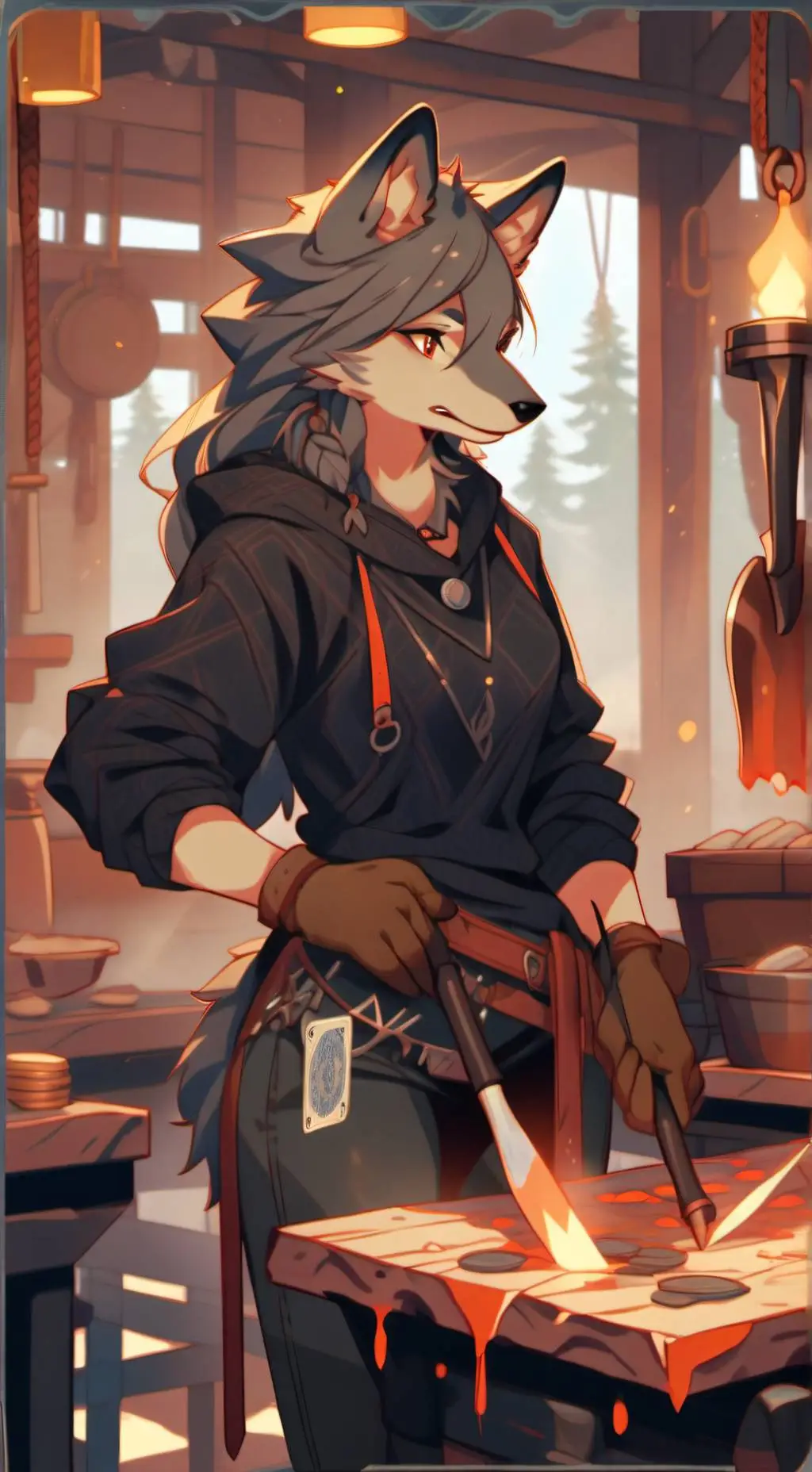 ai character: Luna background