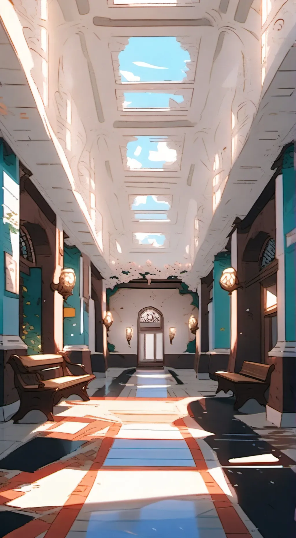 ai character: Haunted School background