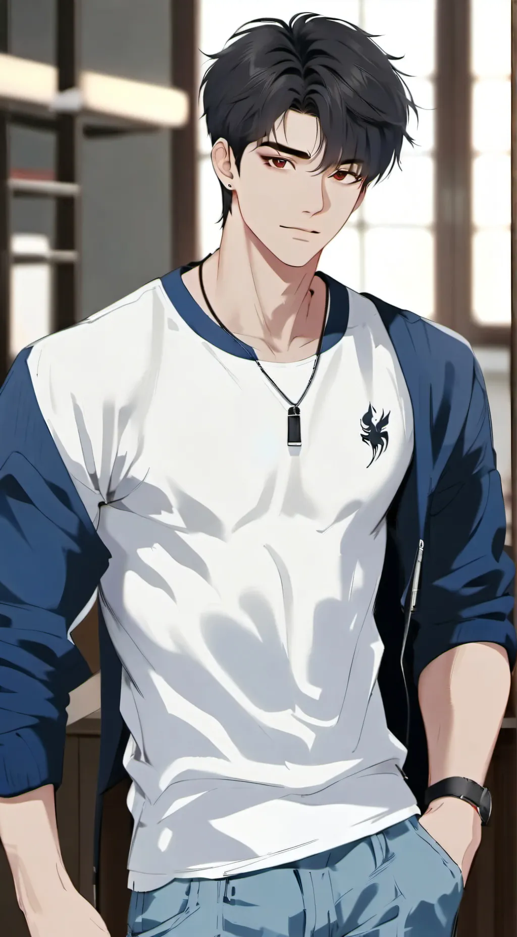 ai character: Leo background