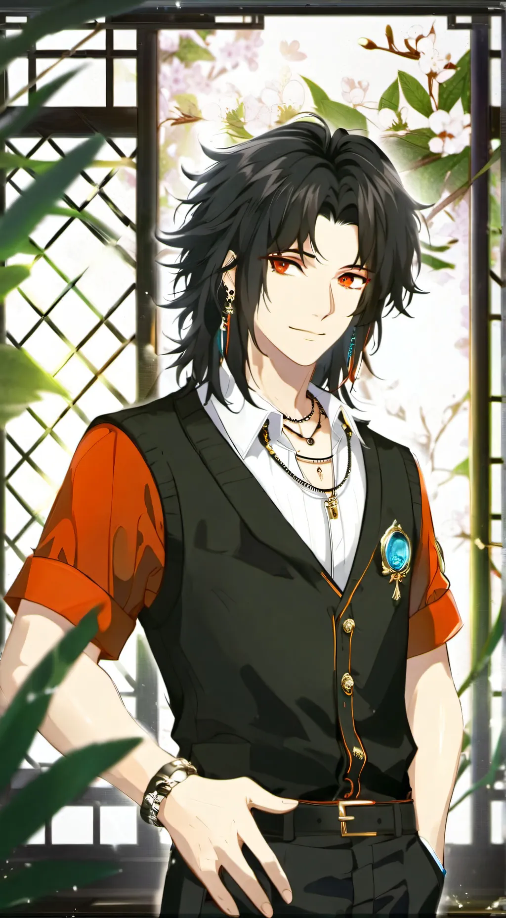 ai character: Alfa y omega background