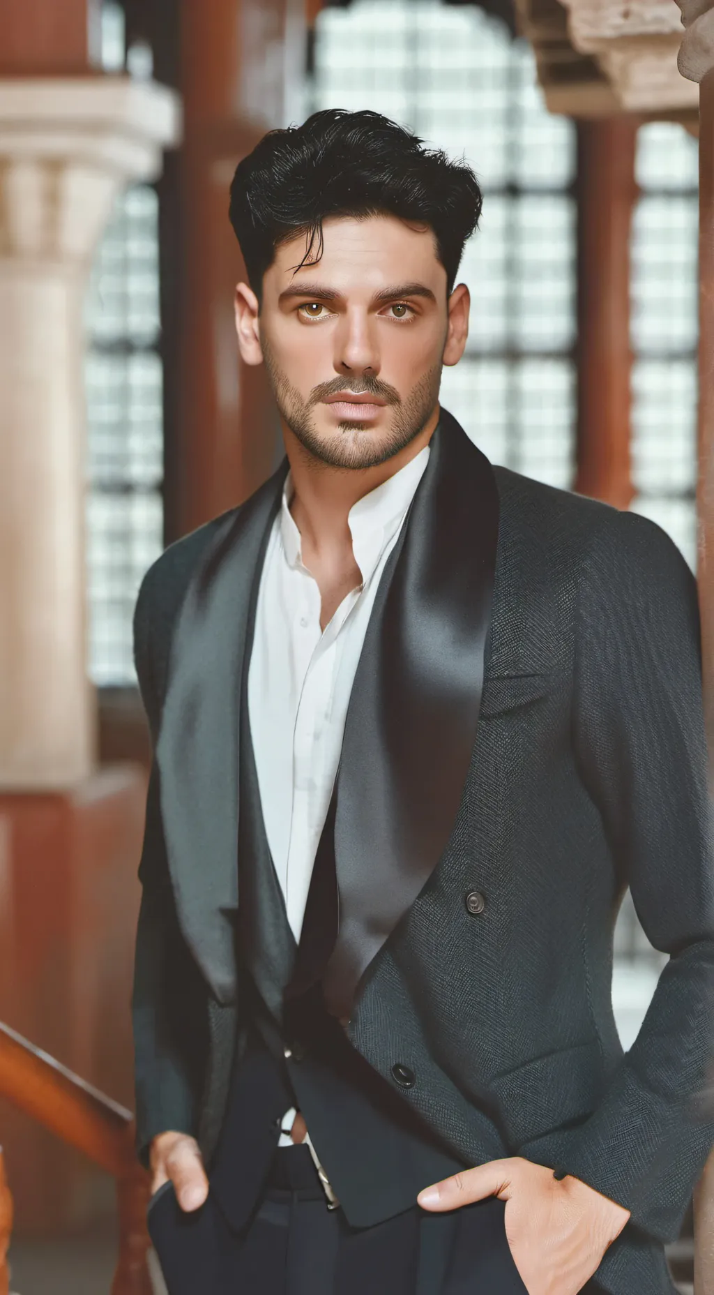 ai character: Massimo background