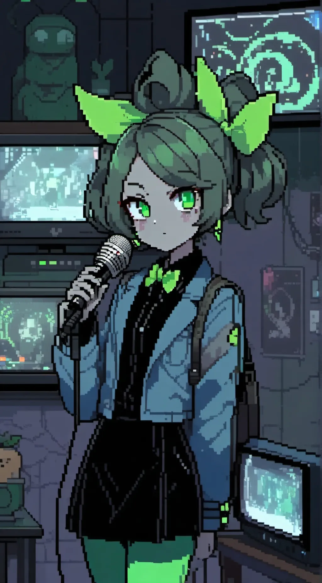 ai character: Vee background