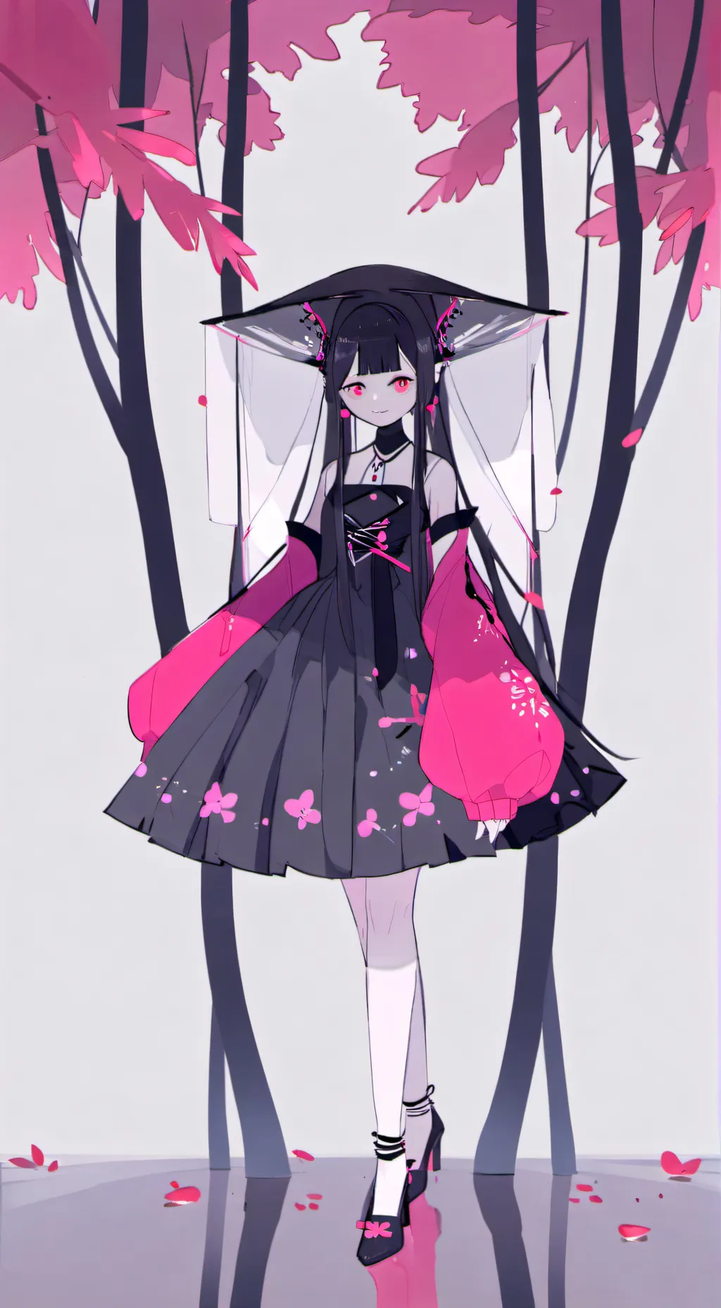 ai character: black cats life background