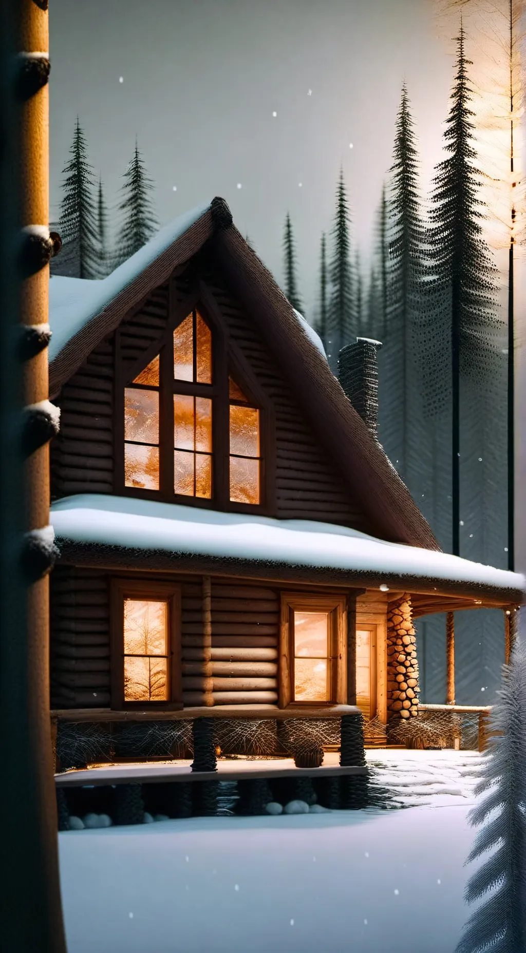 ai character: •Hogwarts Cabin• background