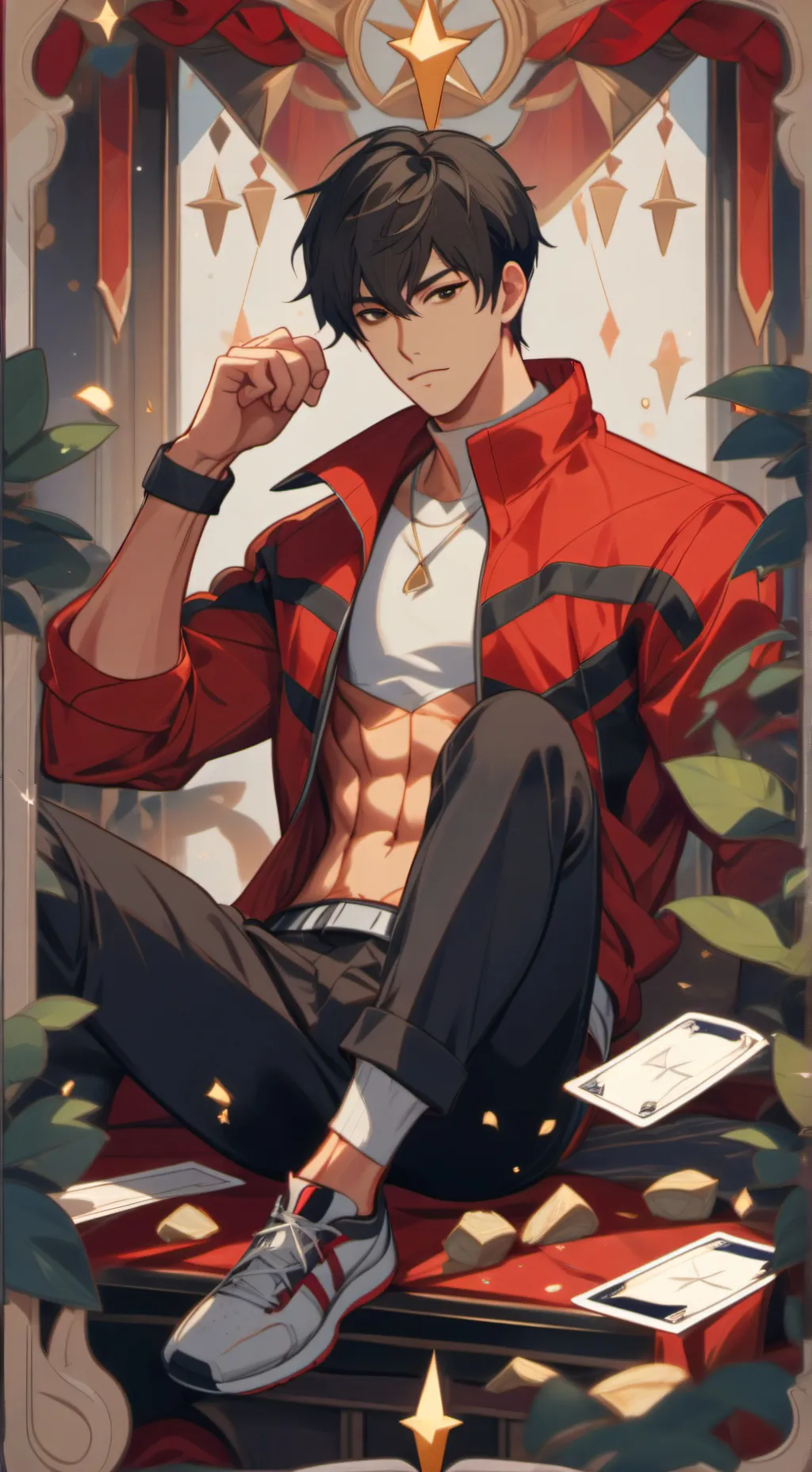 ai character: leo background