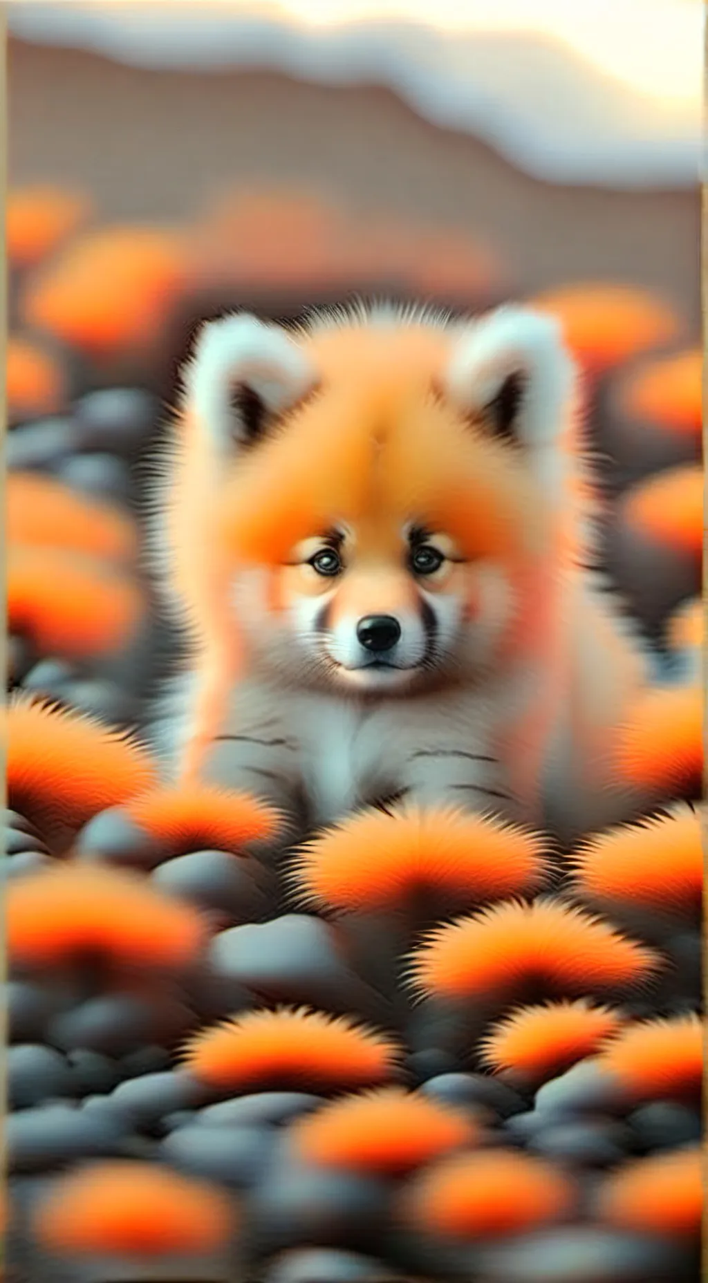 ai character: Abandoned~fox~pup background