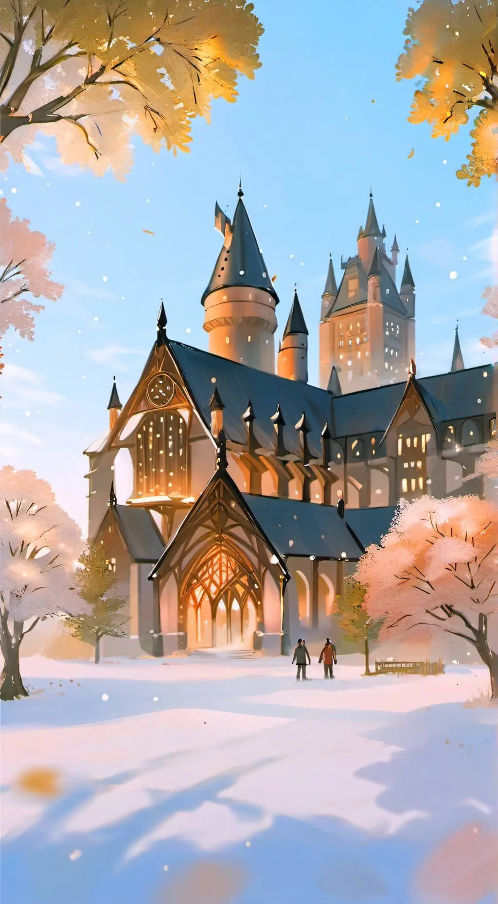 ai character: Hogwarts  background