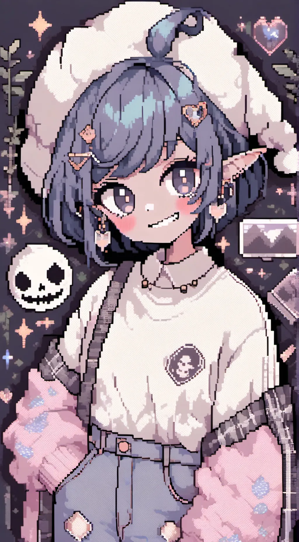 ai character: crazy Emma  background