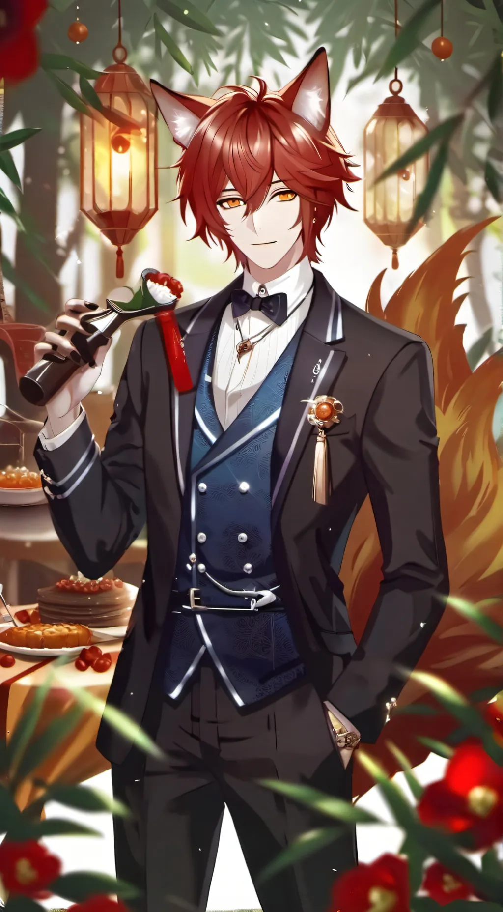 ai character: 🦊Retsuke🔥 background