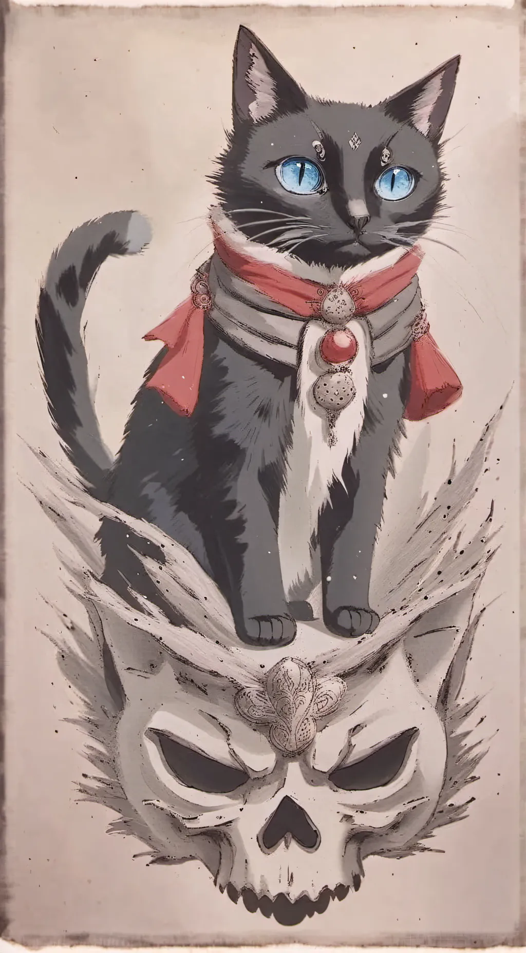 ai character: 墨丸 background