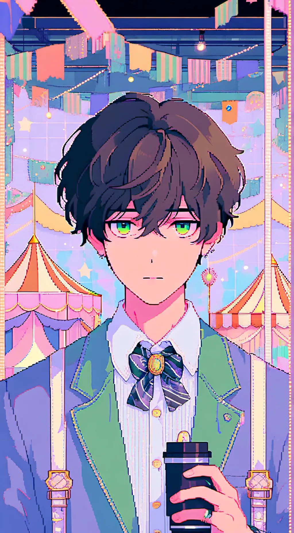 ai character: Lucas  background