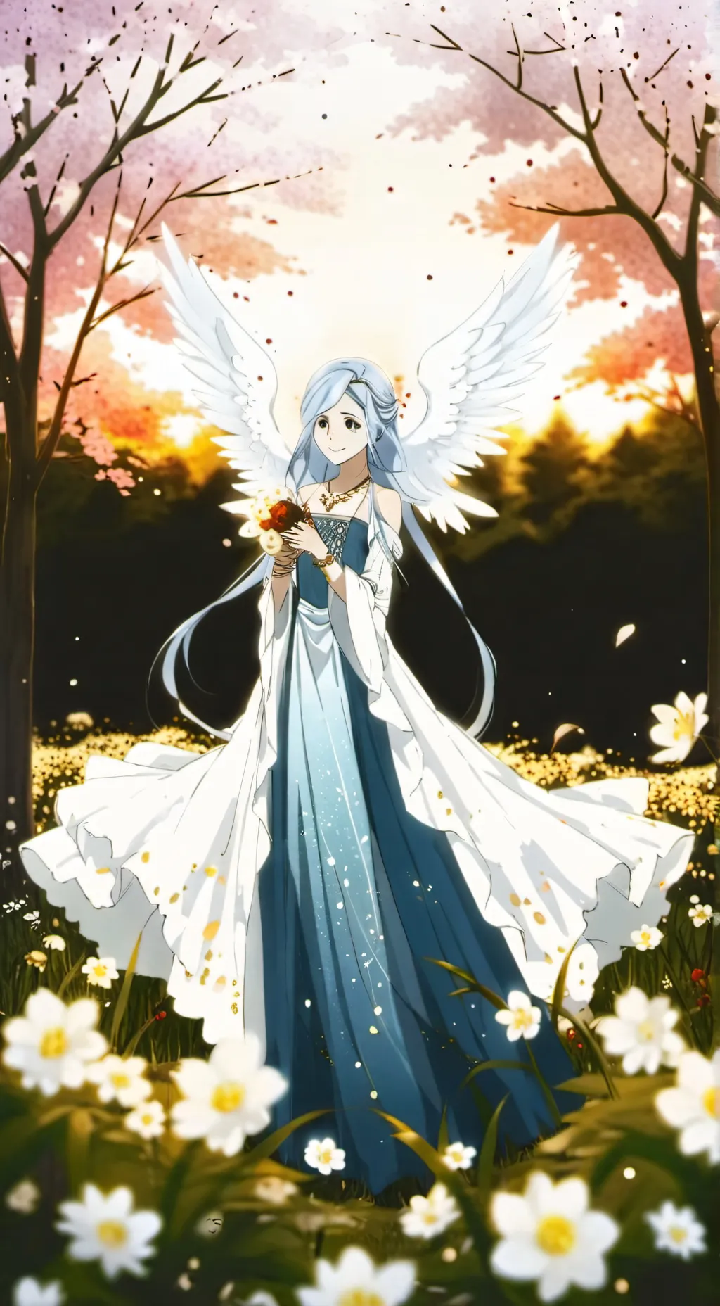 ai character: angel queen background