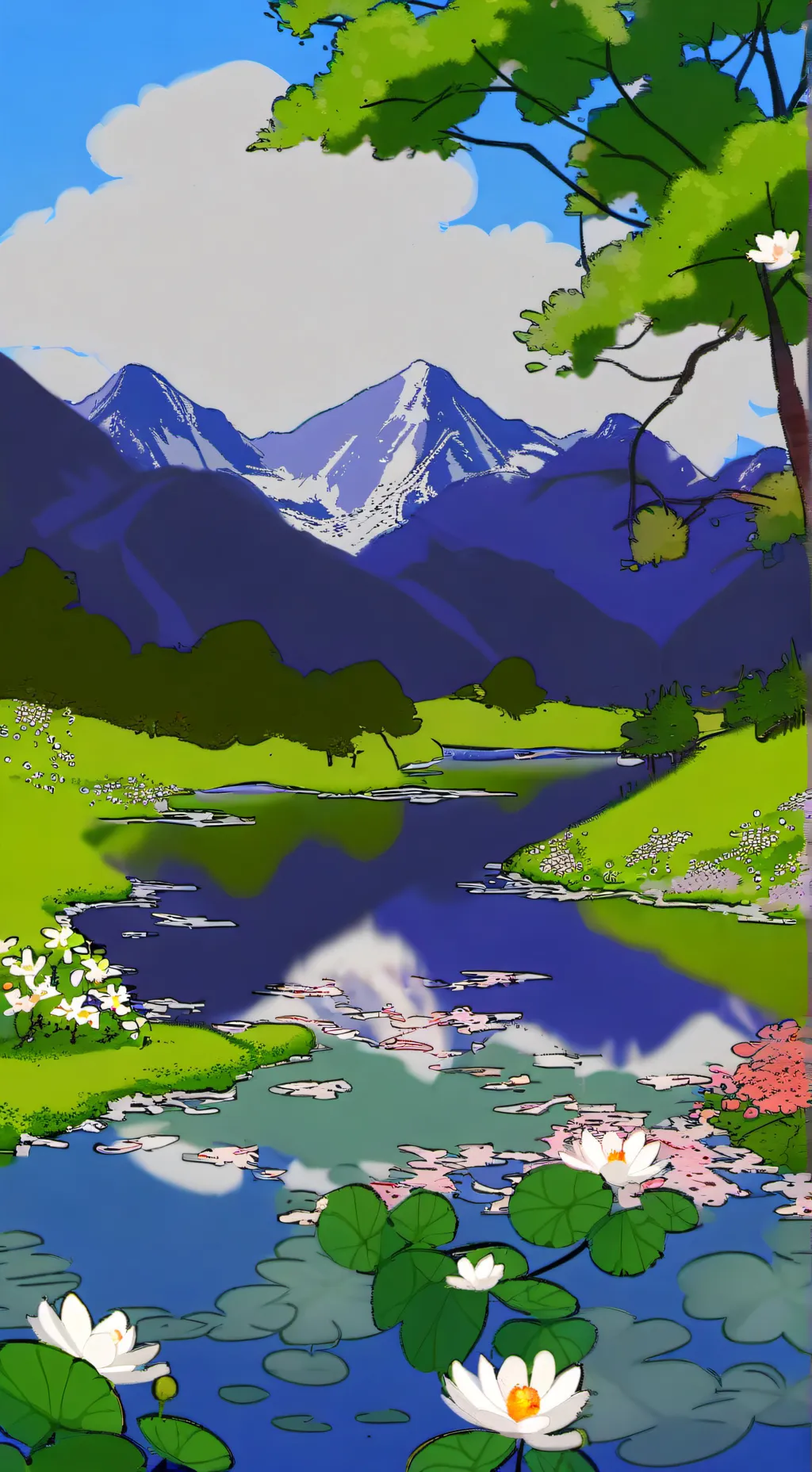 ai character: map flags  background