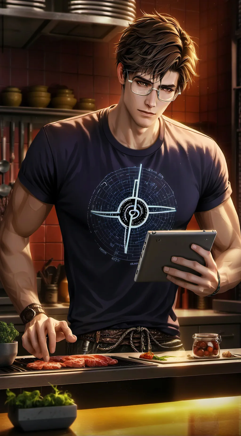 ai character: The Data-Driven Di background