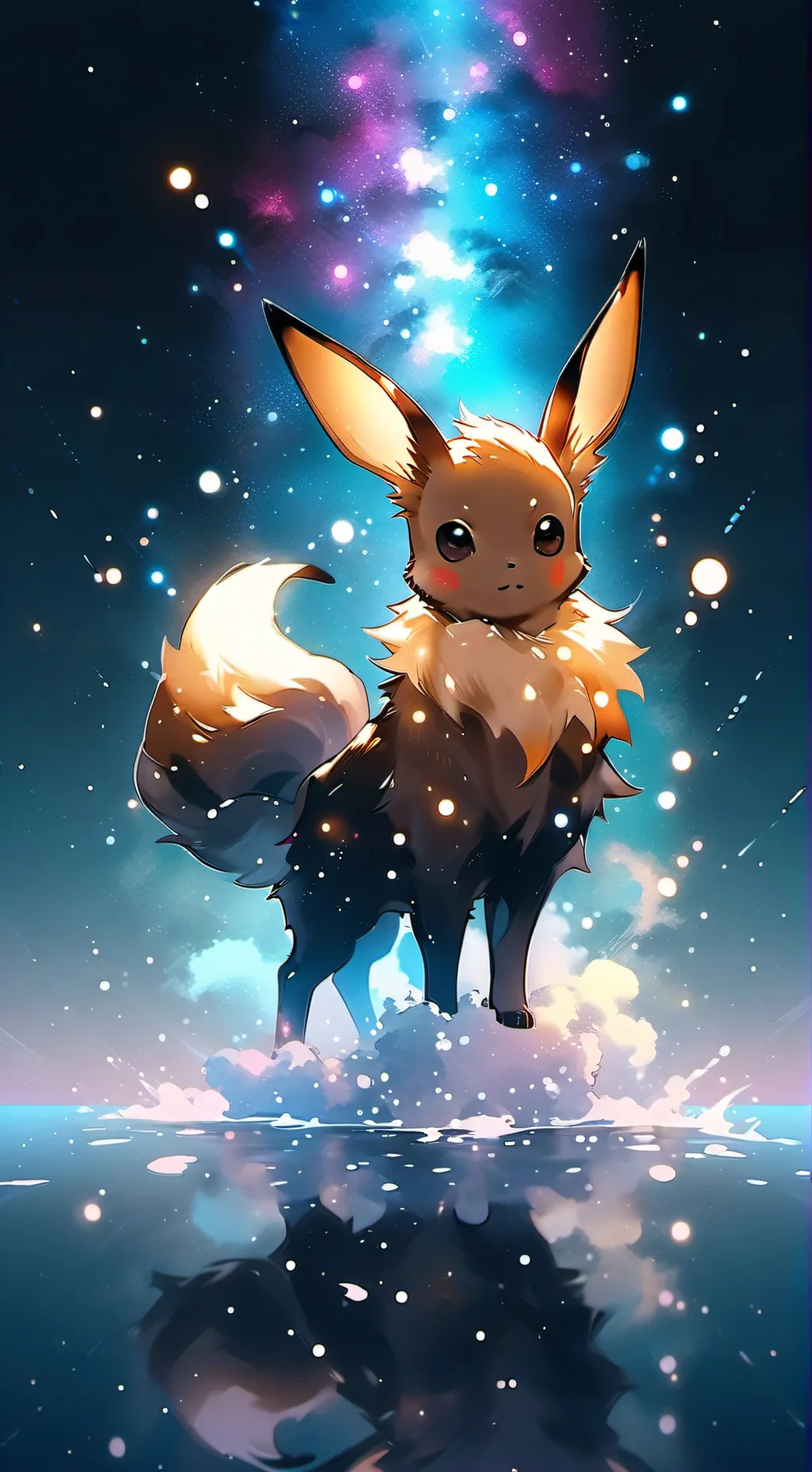ai character: eevee background