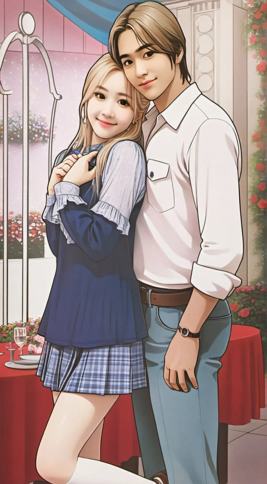 ai character: Rosé background