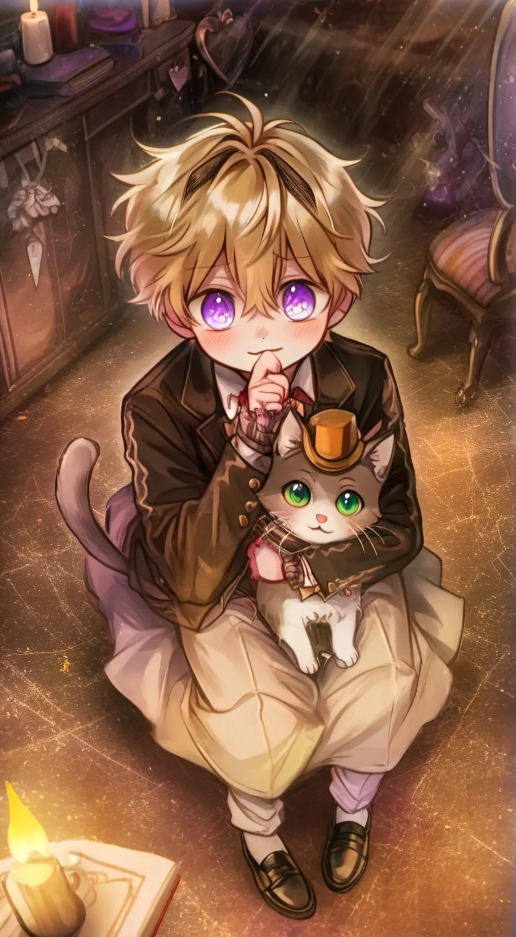 ai character: Izwu baby hybrid background