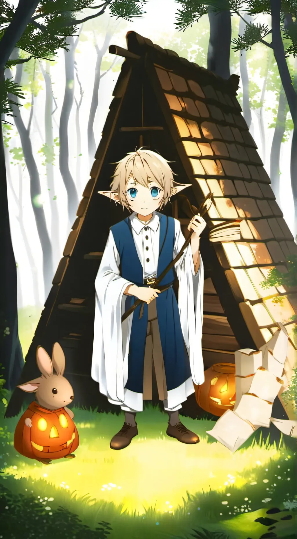 ai character: ANNOUNCEMENT  background